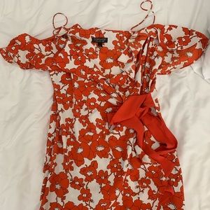 Topshop mini wrap dress